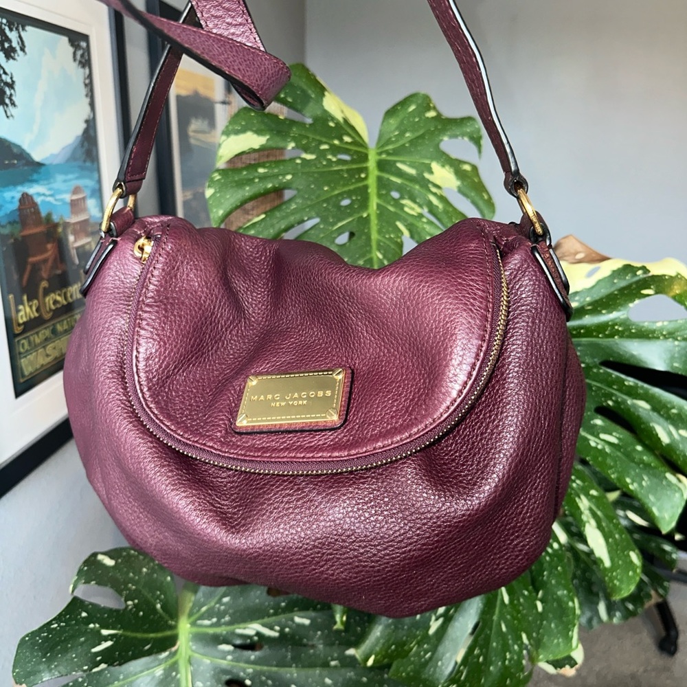 Marc Jacobs Natasha crossbody bag in burgundy